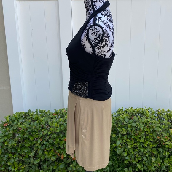Cache Women’s Set : Skirt+Top, Black Gold - Picture 2 of 8